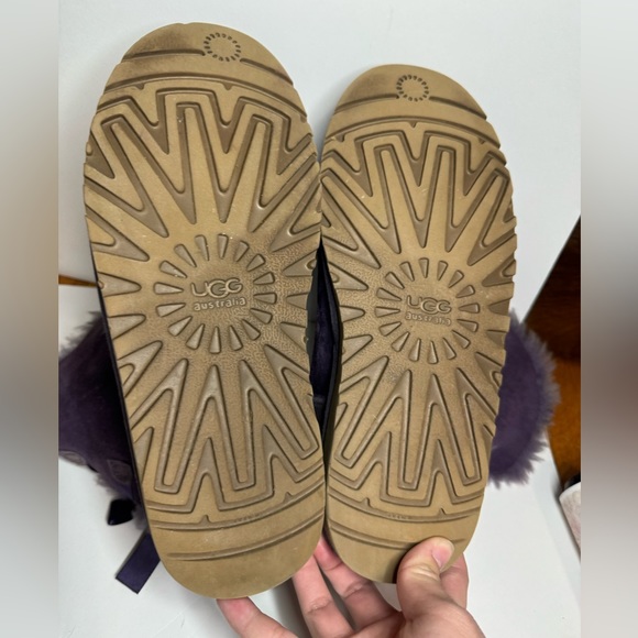 * SOLD ON EBAY *Ugg Mini Bailey Bow II Women Ankle Boots Suede Violet Bloom US 6 - Picture 13 of 13